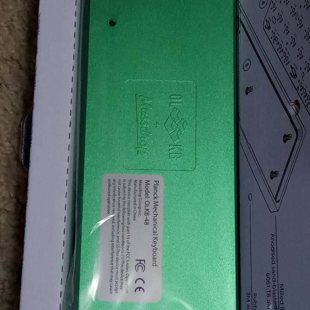 OLKB PLANCK MECHANICAL KEYBOARD KIT (Cherry red switches, no keycaps)